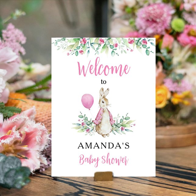 Peter Rabbit Baby Shower Welcome Poster (Creator Uploaded)