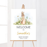 Peter Rabbit Baby Shower Welcome Poster<br><div class="desc">Make your event special with this Little Bunny Baby Shower with our cute and lovely printable Welcome Sign featuring adorable Rabbit theme. Download,  personalize,  and create lasting memories with this perfect touch for your joyous celebration!

BS671</div>