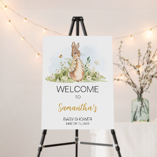 Peter Rabbit Baby Shower Welcome Sign