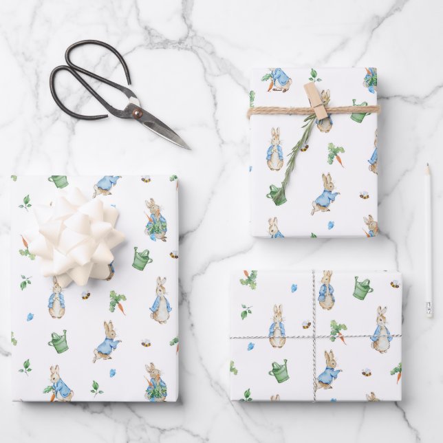 Peter Rabbit Baby Wrapping Paper Sheets (Front)