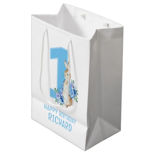 Peter Rabbit Babys First Birthday Medium Gift Bag