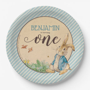 Peter Rabbit   Baby's First Birthday Paper Plates