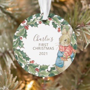 Peter Rabbit Baby's First Christmas Ornament