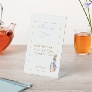 Peter rabbit babyshower pedestal sign