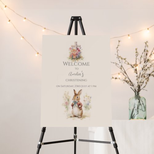 Peter Rabbit Baptism Welcome Foam Board