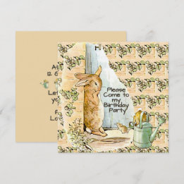 Peter Rabbit Beatrix Potter Doorway Invitation