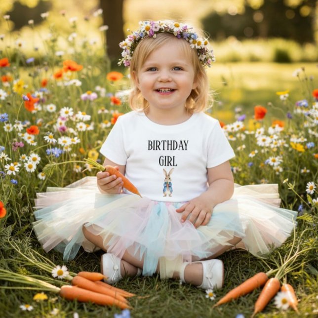 Peter Rabbit Birthday Girl Baby Matching Family  Baby T-Shirt (Creator Uploaded)