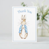 Peter Rabbit Blue Baby Shower Thank You | Zazzle