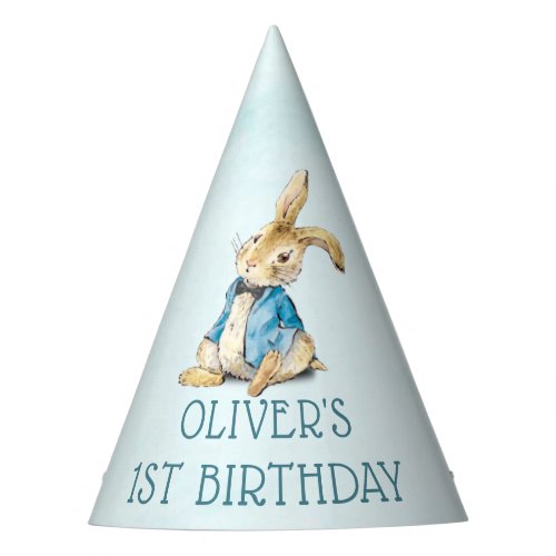 Peter Rabbit Blue Boy Birthday Paper Party Hat