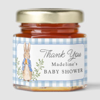 Peter Rabbit Blue Gingham Baby Shower