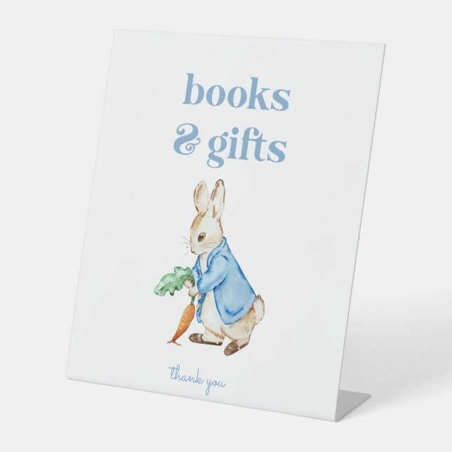 Peter Rabbit Books and Gifts Baby Shower Sign (Front)