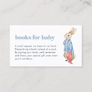 Peter Rabbit Books for Baby Insert Card