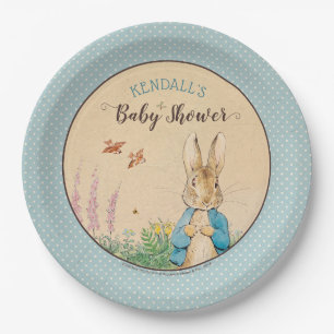 Peter Rabbit   Boy Baby Shower Paper Plates