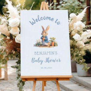 Peter Rabbit Boy Classic Baby Shower Welcome Foam Board