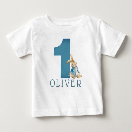 Peter Rabbit Boy First Birthday Baby T_Shirt