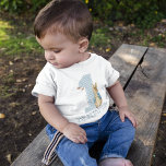 Peter Rabbit | Boy First Birthday with Name Baby T-Shirt<br><div class="desc">Celebrate your child's first birthday with these sweet Peter Rabbit Birthday shirts. Personalize by adding your child's name.</div>