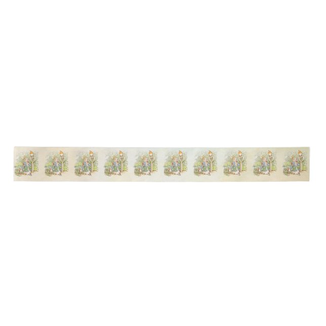 Peter Rabbit (carrot) Satin Ribbon (Front)