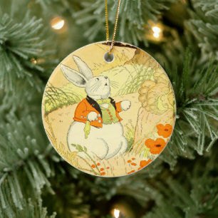 Peter Rabbit Ceramic Ornament