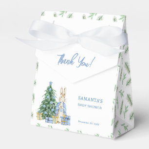 Peter Rabbit Christmas Baby Shower Thank You Favor Boxes