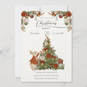 Peter Rabbit Christmas Invitation