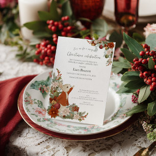 Peter Rabbit Christmas Party Invitation