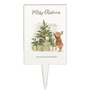 Peter Rabbit Christmas tree Cake Topper