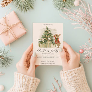 Peter Rabbit Christmas tree Invitation