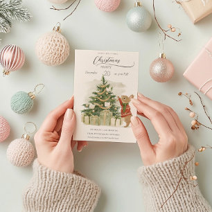 Peter Rabbit Christmas tree Invitation