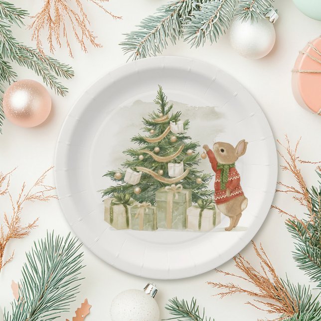 Peter Rabbit Christmas tree  Paper Plates (Creator Uploaded)