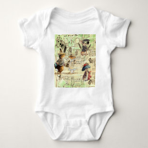 peter rabbit composition baby bodysuit