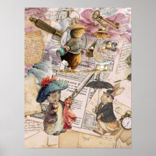 peter rabbit composition poster