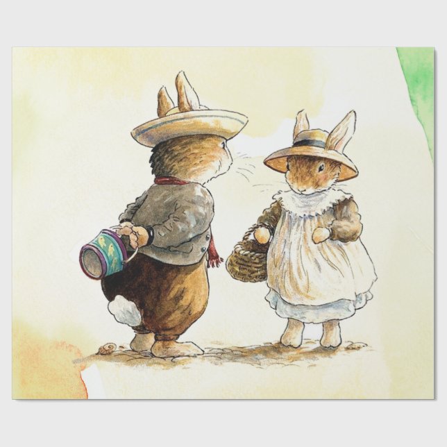 Peter Rabbit (couple) Tissue Paper (Flat)