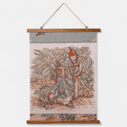 Peter Rabbit Cross_Stitch Print Tapestry