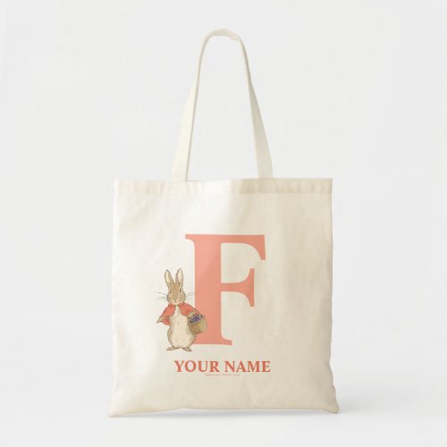 Peter Rabbit  Custom Flopsy _ Letter F Tote Bag
