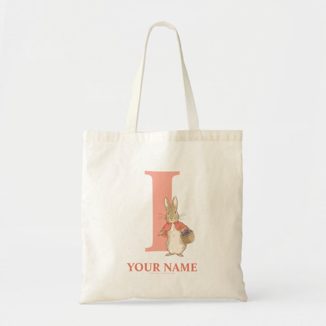 Peter Rabbit | Custom Flopsy - Letter I Tote Bag (Front)