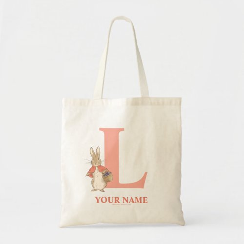 Peter Rabbit  Custom Flopsy _ Letter L Tote Bag