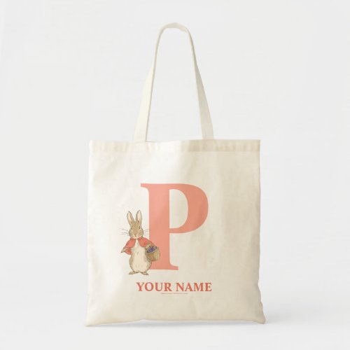 Peter Rabbit  Custom Flopsy _ Letter P Tote Bag