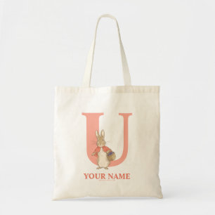 Peter Rabbit   Custom Flopsy - Letter U Tote Bag