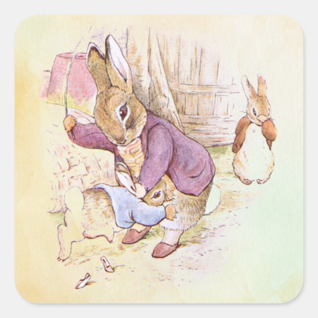 Peter Rabbit (dad)  Square Sticker (Front)