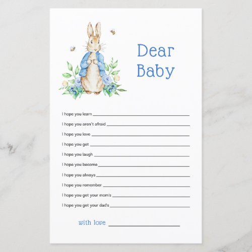 Peter Rabbit Dear Wishes for baby game