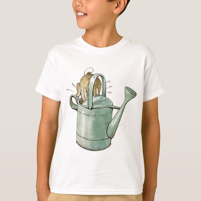 PETER RABBIT dived headfirst into the watering can T-Shirt (Front)