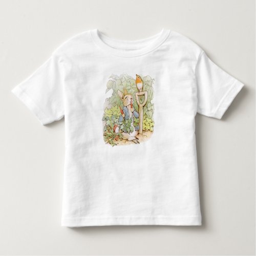 Peter Rabbit Eating Carrots Toddler T_shirt