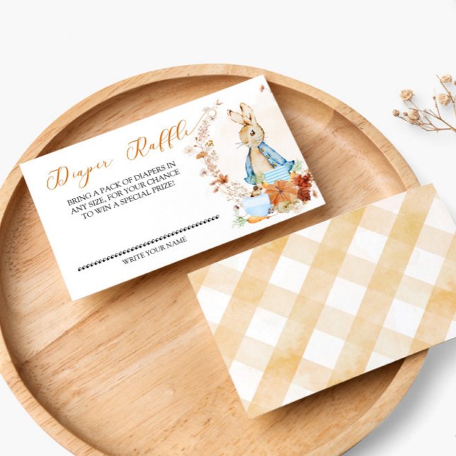 Peter Rabbit Fall Baby Boy - Diaper Raffle Card (Creator Uploaded)