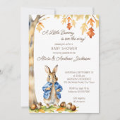 Peter rabbit fall themed baby shower template | Zazzle