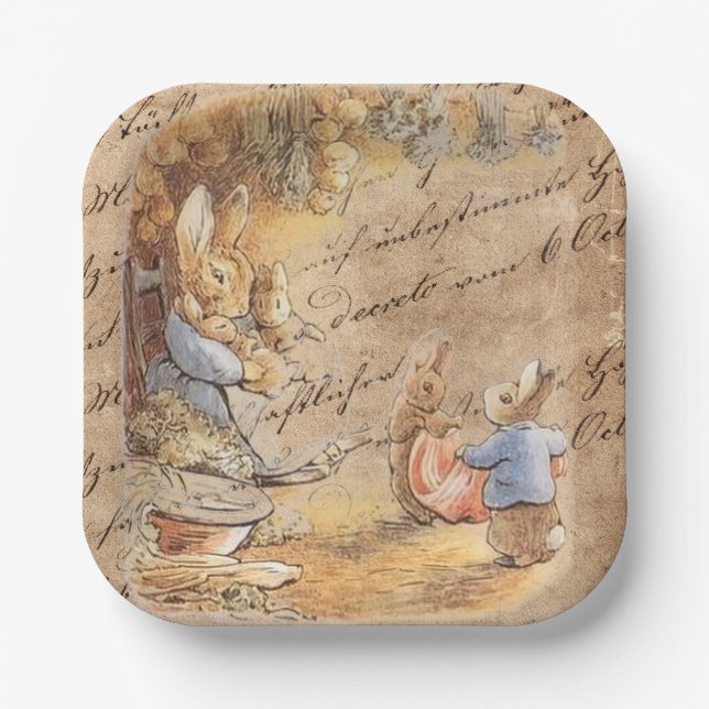 Peter Rabbit ( family)  Paper Plates (Front)
