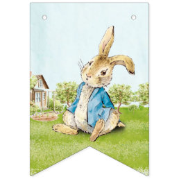 Peter Rabbit First Birthday Bunting Flags