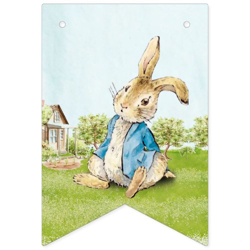 Peter Rabbit First Birthday Bunting Flags