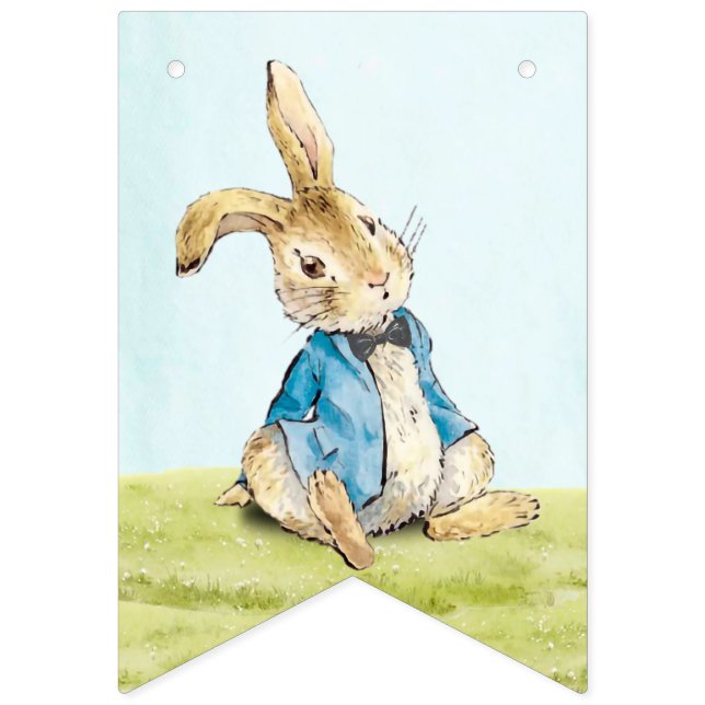 Peter Rabbit First Birthday Bunting Flags (First Flag)