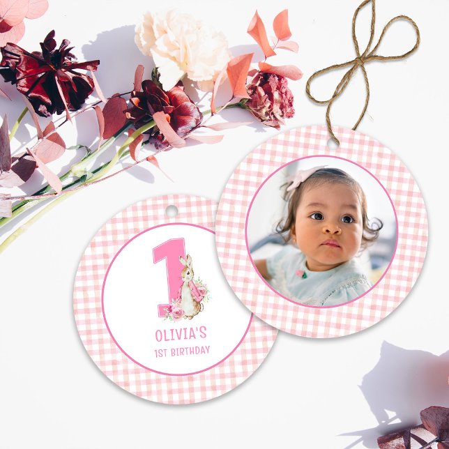 Peter Rabbit First Birthday Ceramic Ornament (Creator Uploaded)