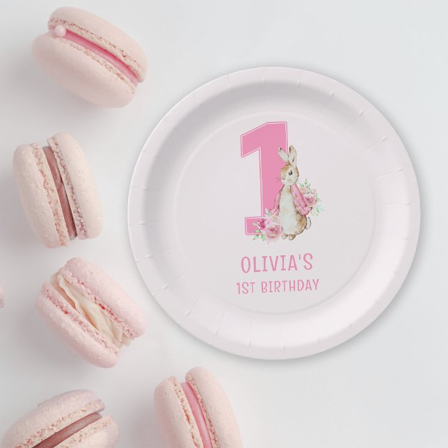 Peter Rabbit | First Birthday Paper Plates (Creator Uploaded)